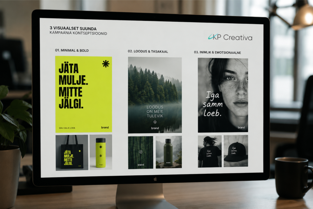 koduleht KP Creativa kujundab professionaalseid ja kasutajasõbralikke kodulehti Eesti ettevõtetele
